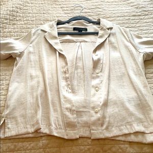 Silk linen blouse